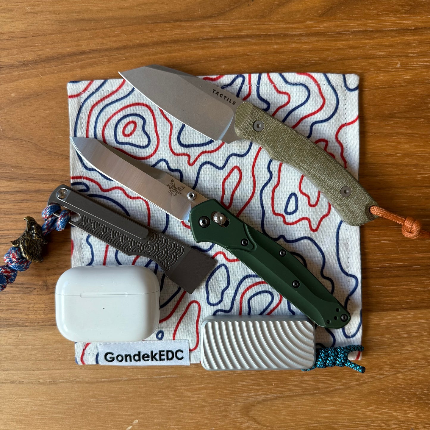 USA Topo Hamilton Hank - 7x7 Cotton & Microfiber Handkerchief - Made in USA