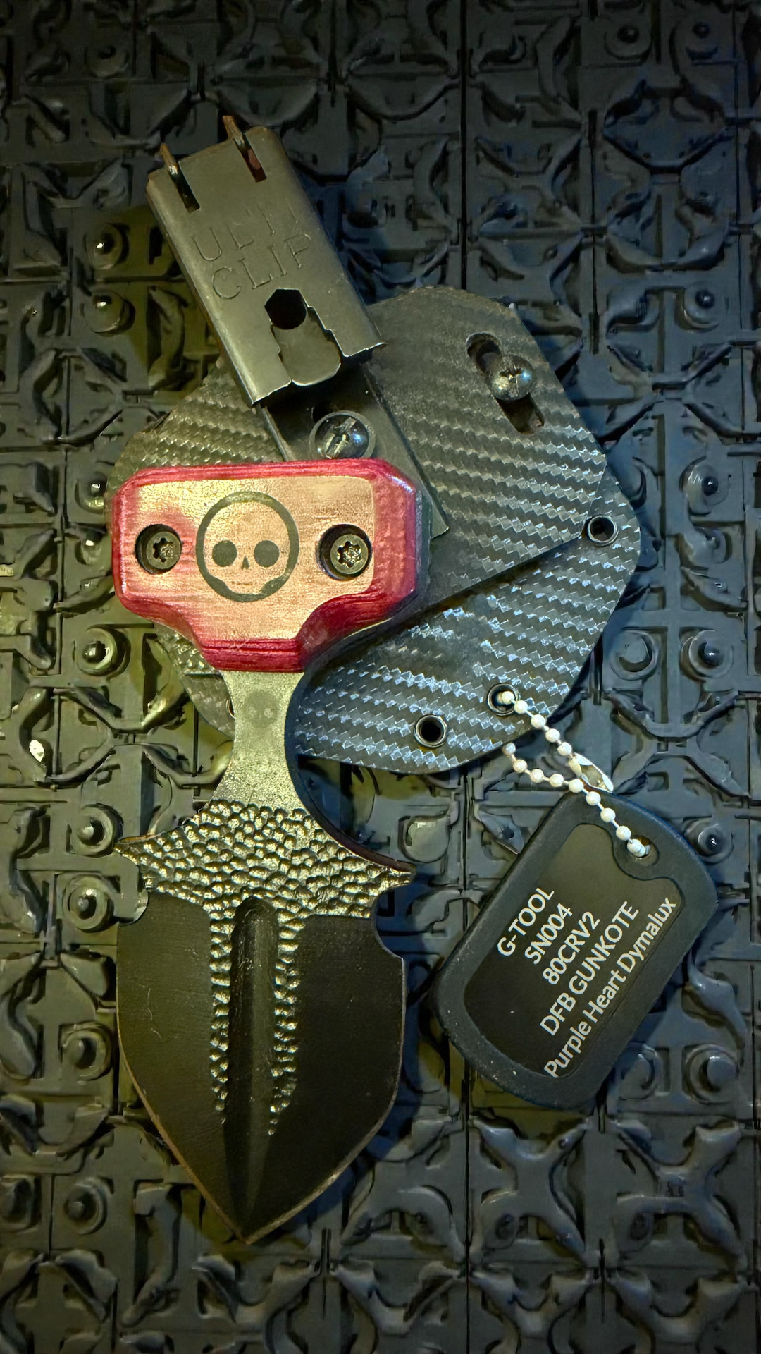 SMW G-Tool Push Dagger, 8670 High-Carbon Steel, Made in USA