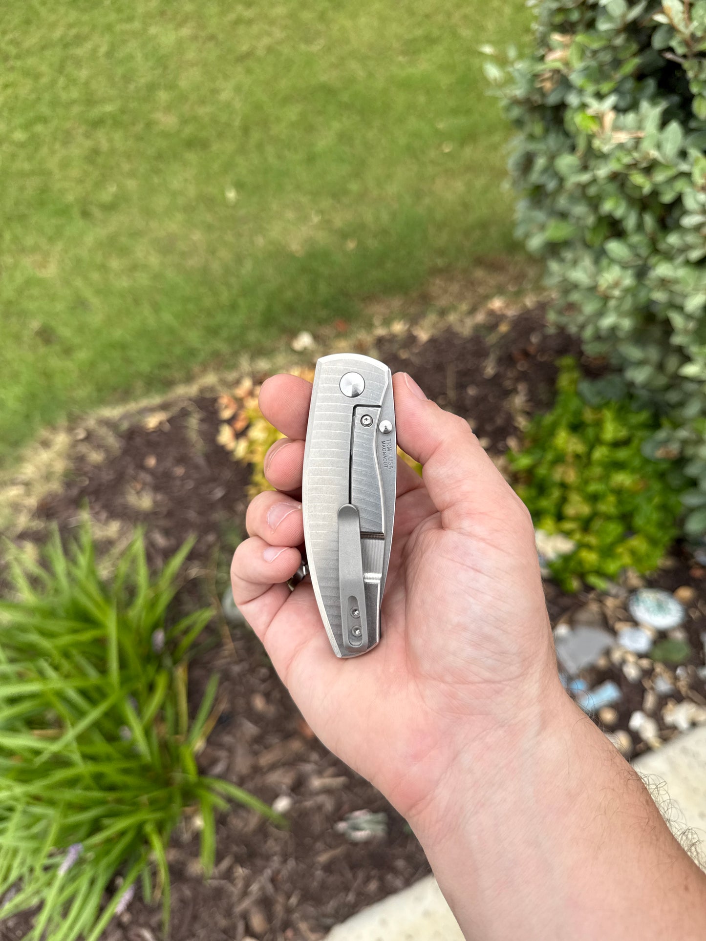 TRM NEUTRON 2 FL Knife, Forest Green G10 Flat Textured, 3.0″ MagnaCut Blade, Made in USA