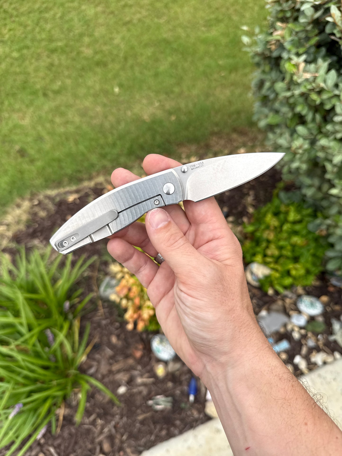 TRM NEUTRON 2 FL Knife, Forest Green G10 Flat Textured, 3.0″ MagnaCut Blade, Made in USA