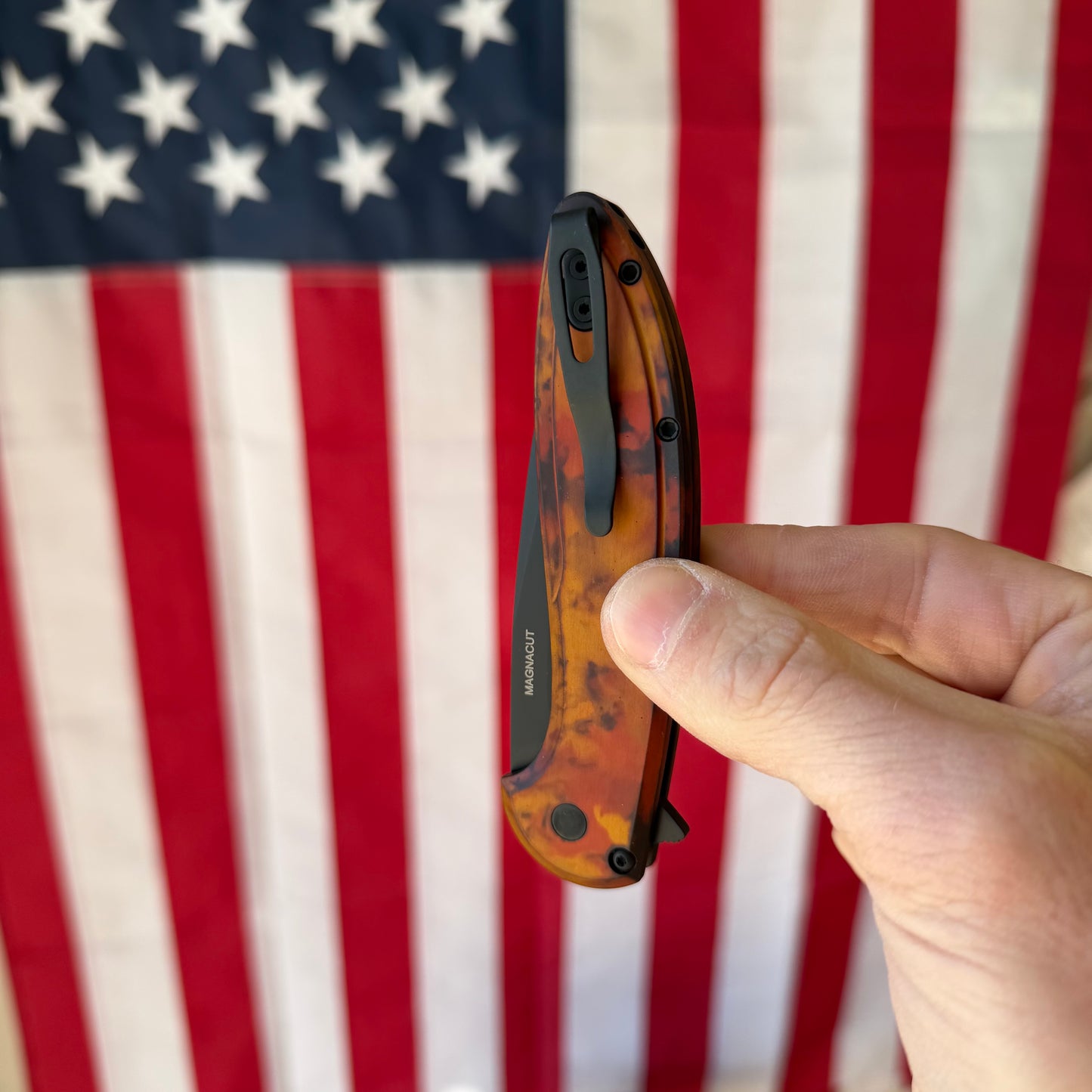 Cambria 2, Del Fuego Ano, DLC MagnaCut Blade, Blade Show Exclusive Made in USA