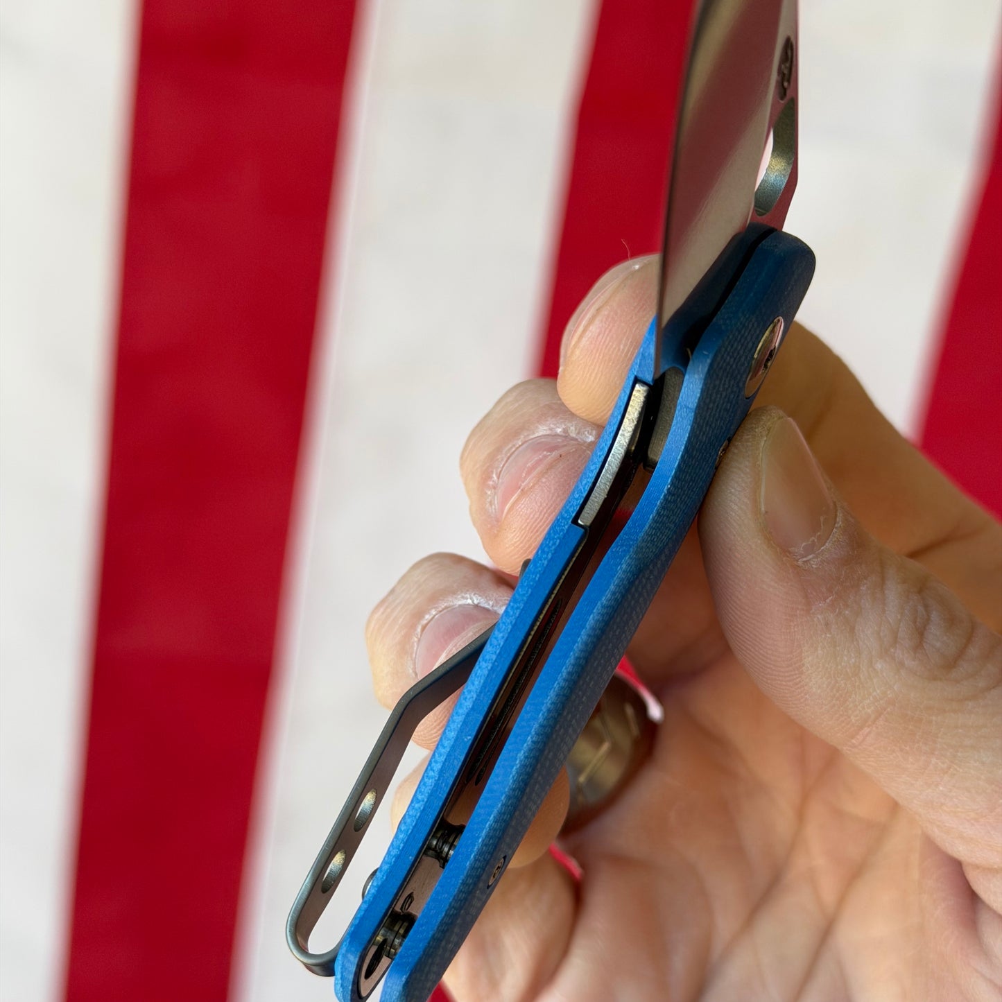 TRM NERD LL Folding Knife, 2.2” MagnaCut Blade, Royal Blue G10 3D Contoured Scales, Made in USA