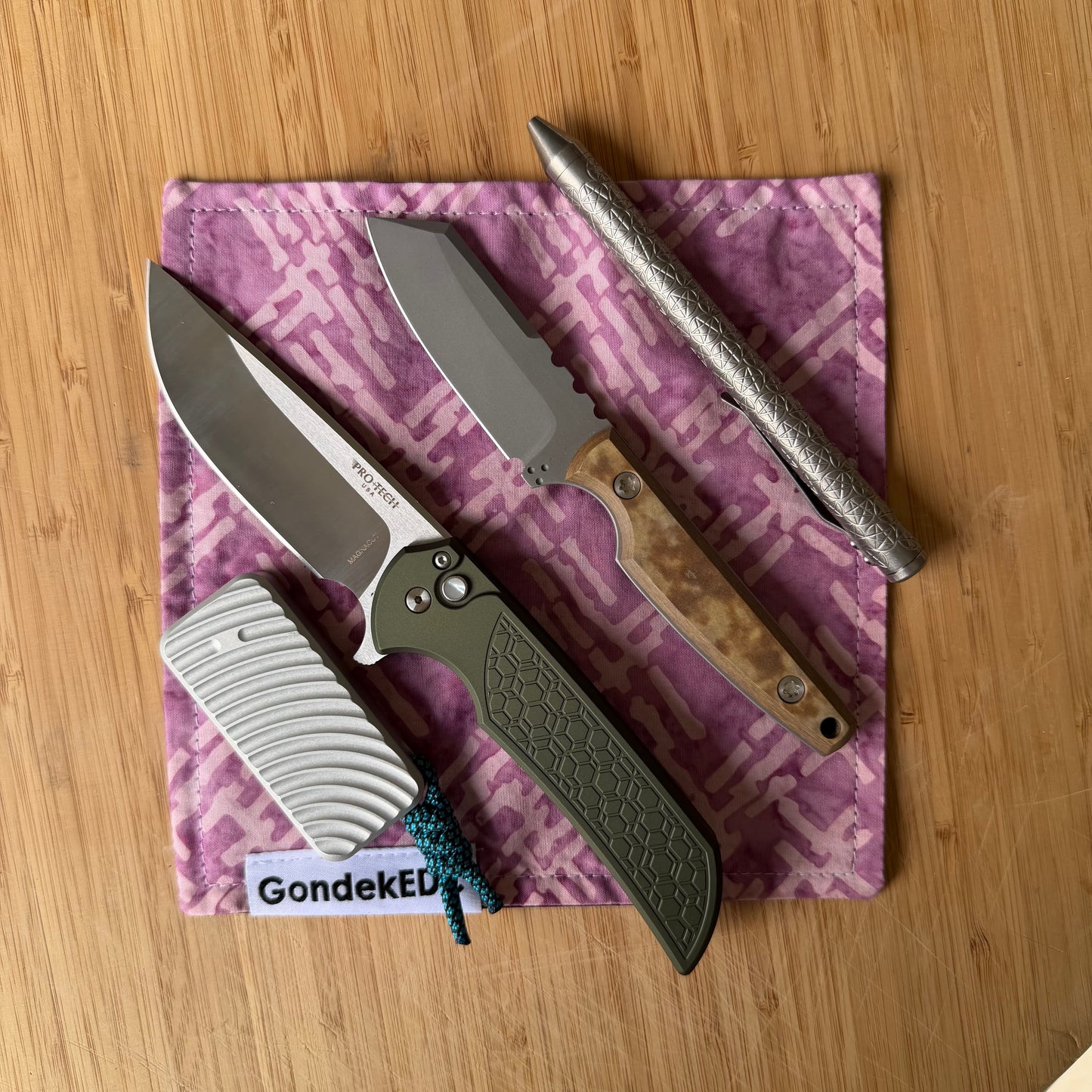 Pink Grunge Hamilton Hank - 7x7 Cotton & Microfiber Handkerchief - Made in USA