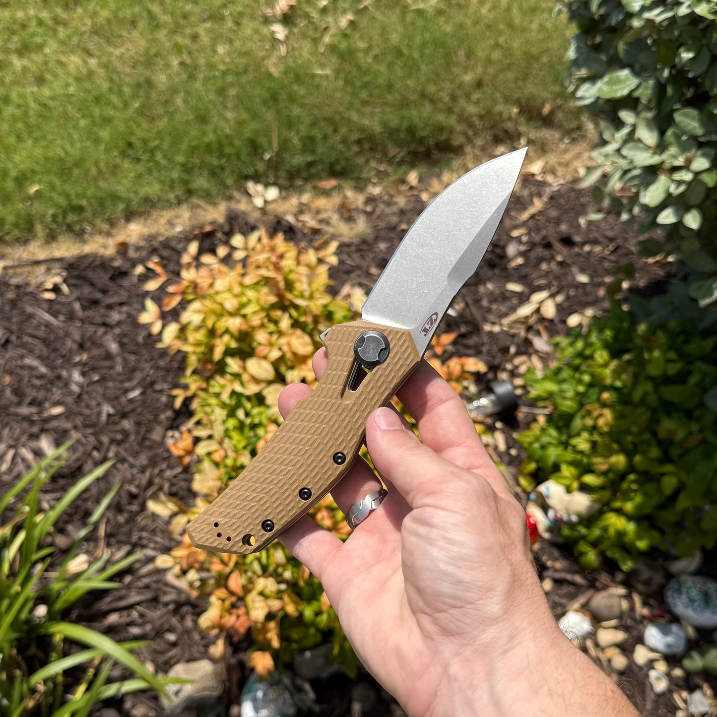 ZT0308 - Flipper with 20CV, Titanium, and Coyote G10