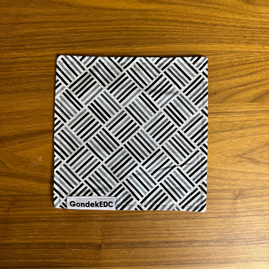 Greyscale Hamilton Hank - 7x7 Cotton & Microfiber Handkerchief - Made in USA