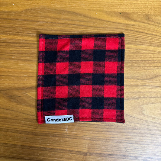 Red Plaid Hamilton Hank - 7x7 Cotton & Microfiber Handkerchief - Made in USA