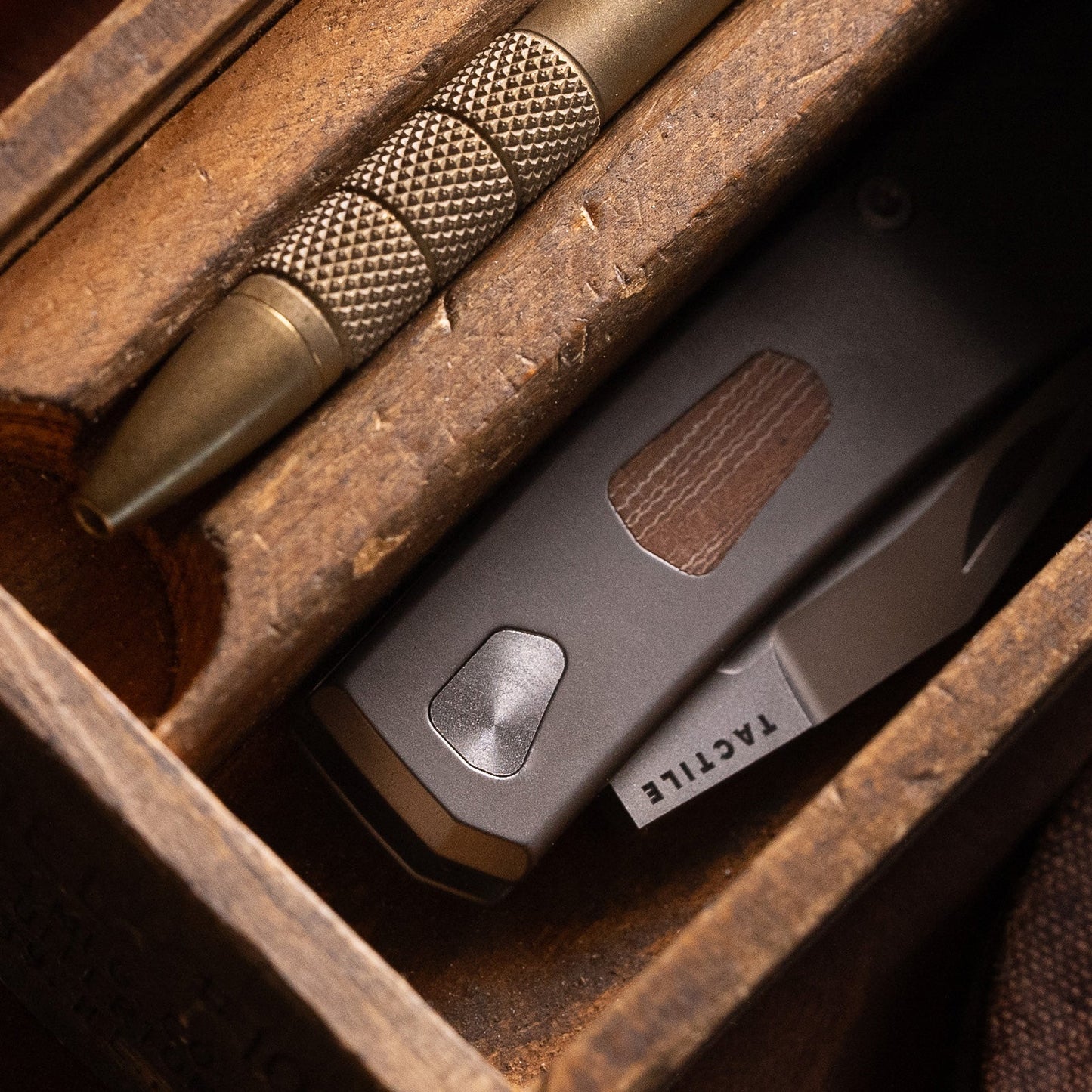 The Ranger – MagnaCut Blade, Titanium Handles, Vintage Micarta Shield – Made in USA