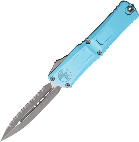 Combat Troodon D/E Gen III OTF Knife Turquoise (4" Apoc Full Serr)