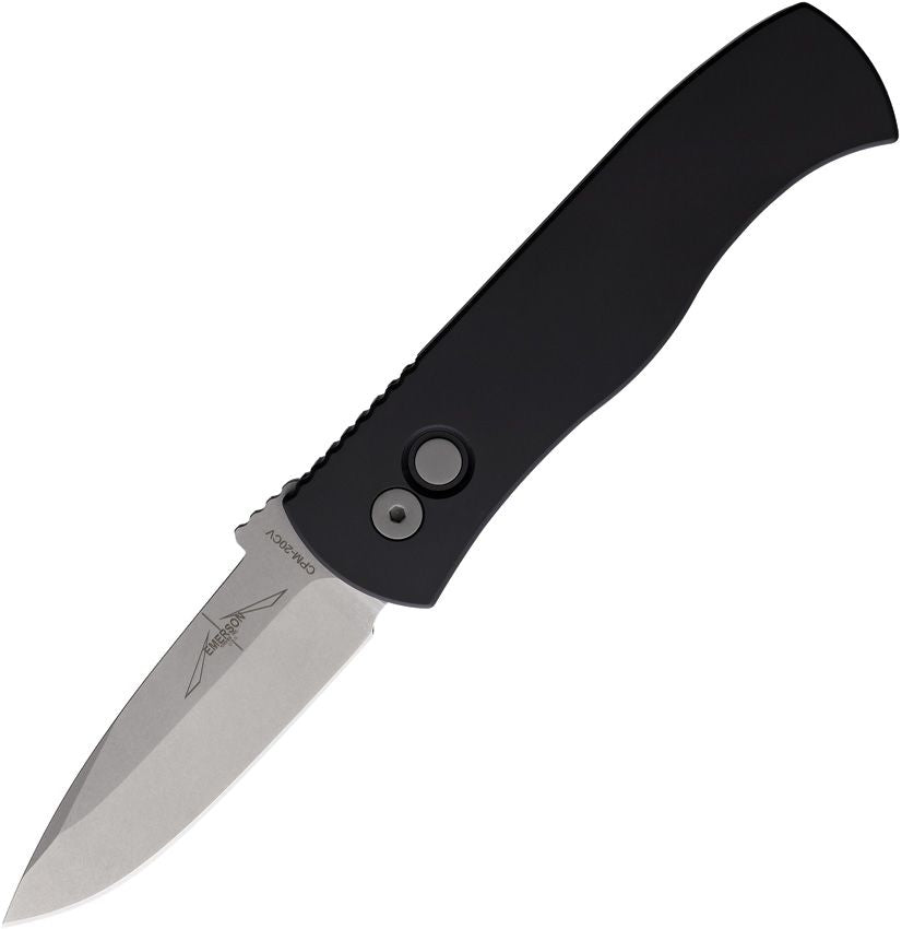 CQC‑7 Pro‑Tech x Emerson Collab – 3.25″ Spear Point CPM‑20CV Blade, Aluminum Handle, Button Lock – Made in USA (PTKE7A0120CV)