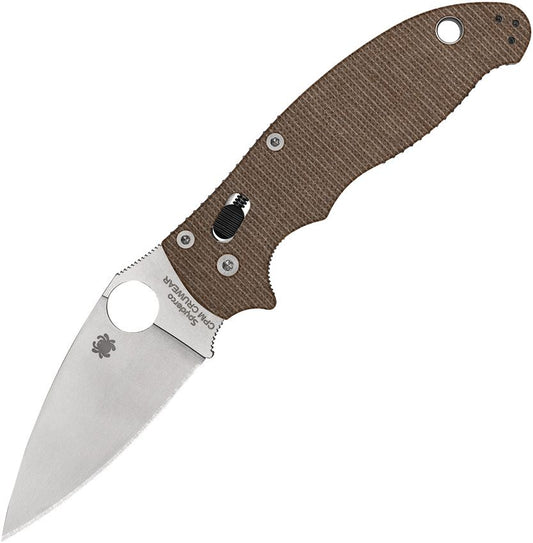 Manix 2 - Brown Canvas Micarta - Cru-Wear Blade