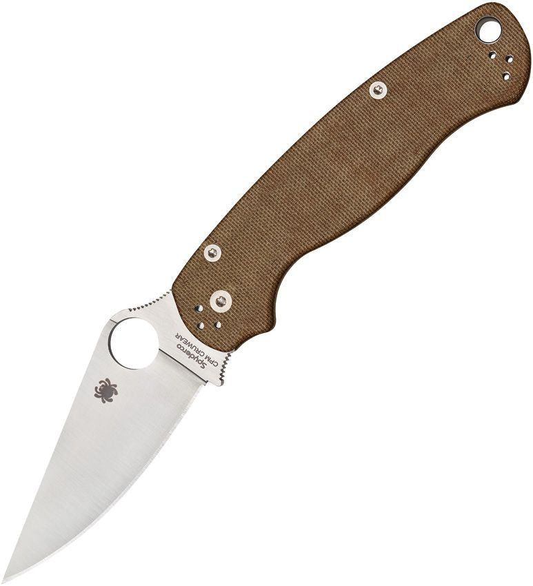 Para Military 2 (PM2) Knife Brown Micarta (3.4" Satin CRUWEAR) C81MPCW2