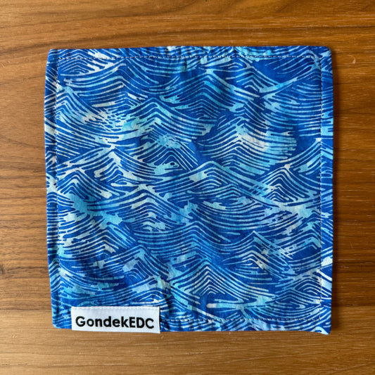 Waves Hamilton Hank - 7x7 Cotton & Microfiber Handkerchief - Made in USA