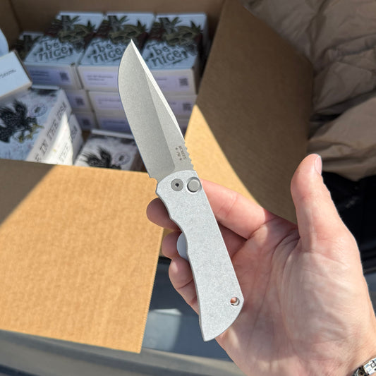 AutoMac Automatic Knife – Made in USA, Milled Aluminum Handle