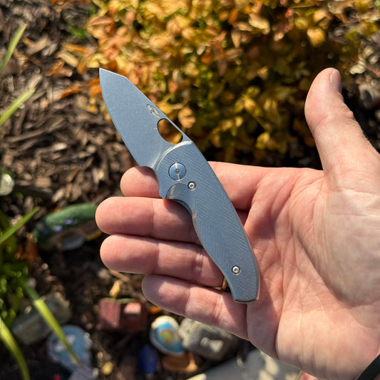 TRM NERD LL Knife, Titanium Scales, 2.2″ MagnaCut Blade, Made in USA