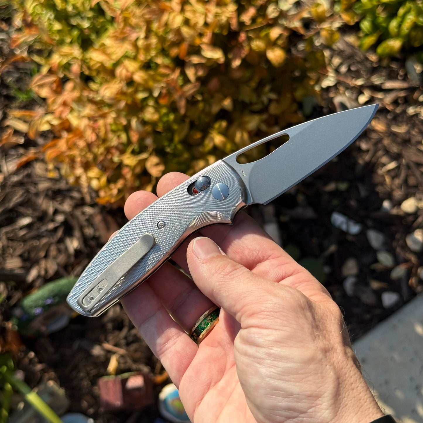 TRM Bulldog FL Knife, Titanium Frame, 2.9″ Blade, River-LOK, Made in USA