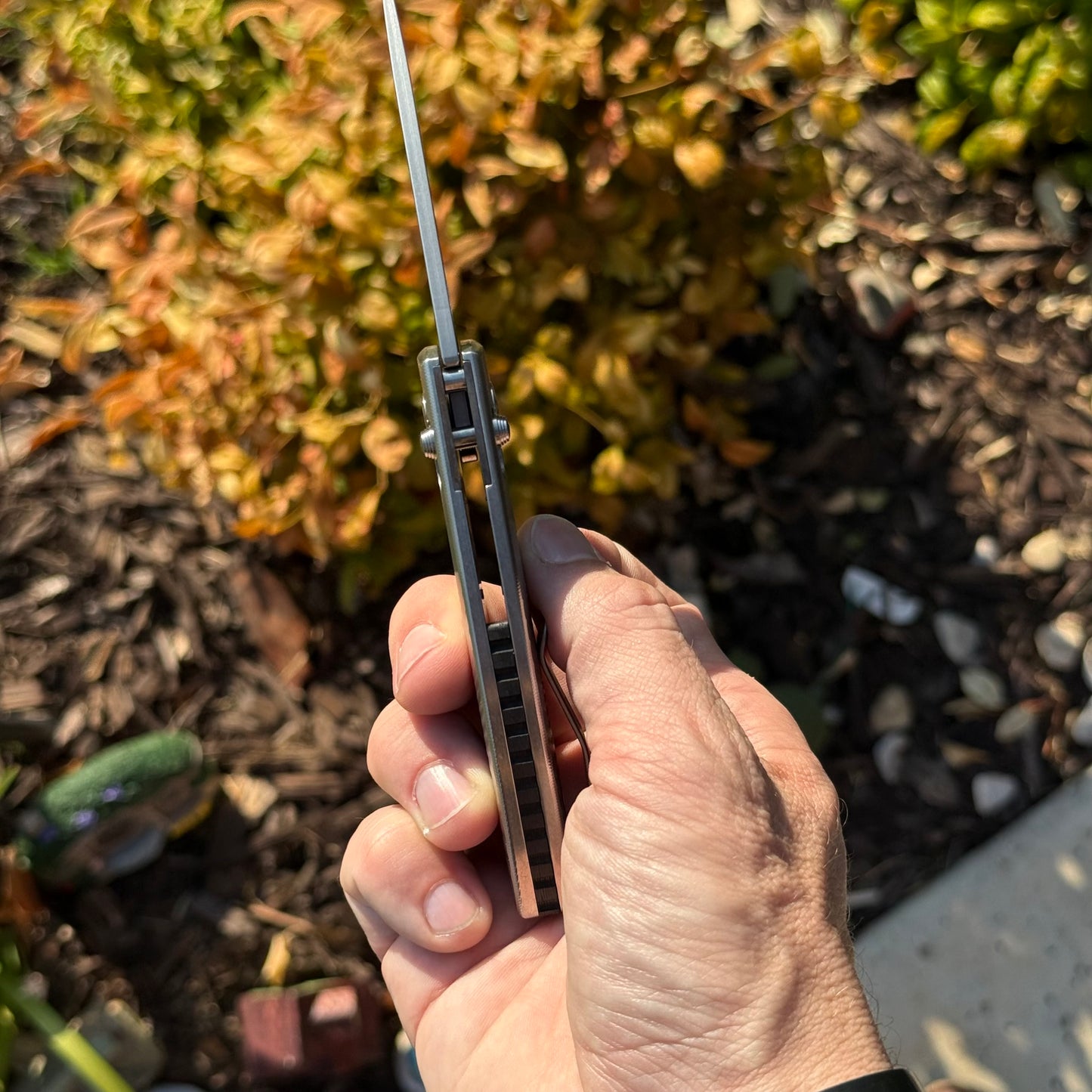 TRM Bulldog FL Knife, Titanium Frame, 2.9″ Blade, River-LOK, Made in USA