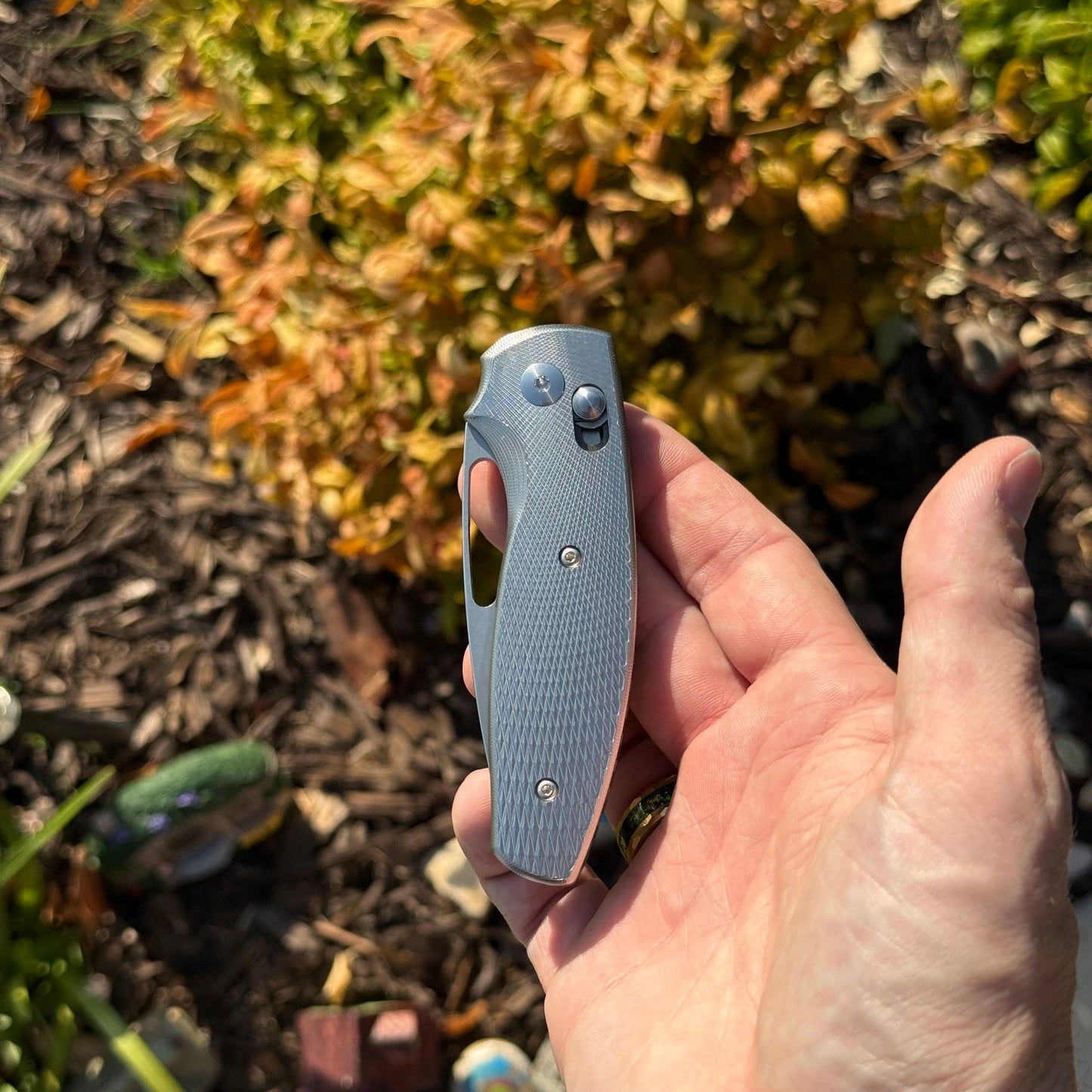 TRM Bulldog FL Knife, Titanium Frame, 2.9″ Blade, River-LOK, Made in USA