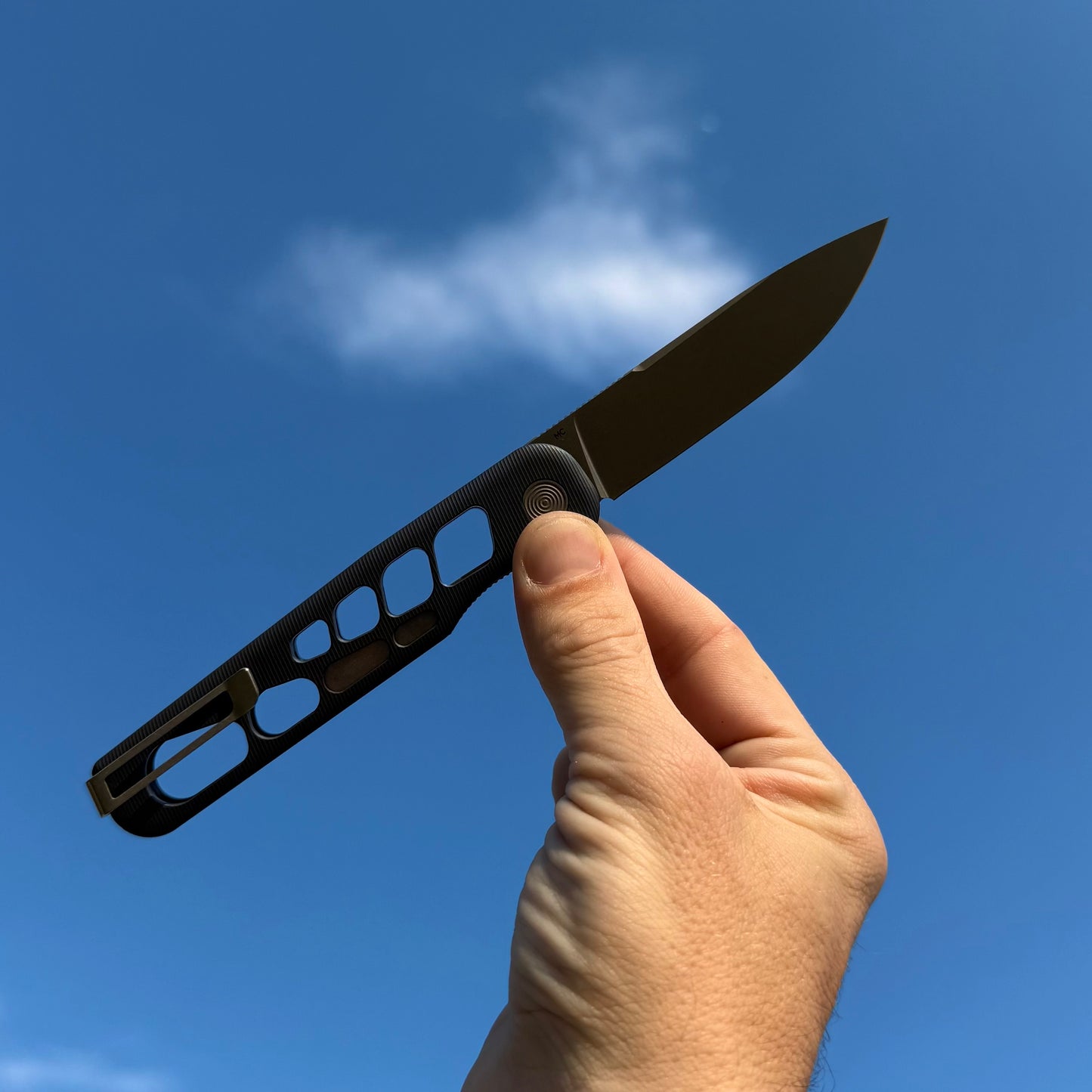 Rockwall Flipper – Skeletonized Edition (Blue Ano Slate / Stonewash / Blackwash) Made in USA
