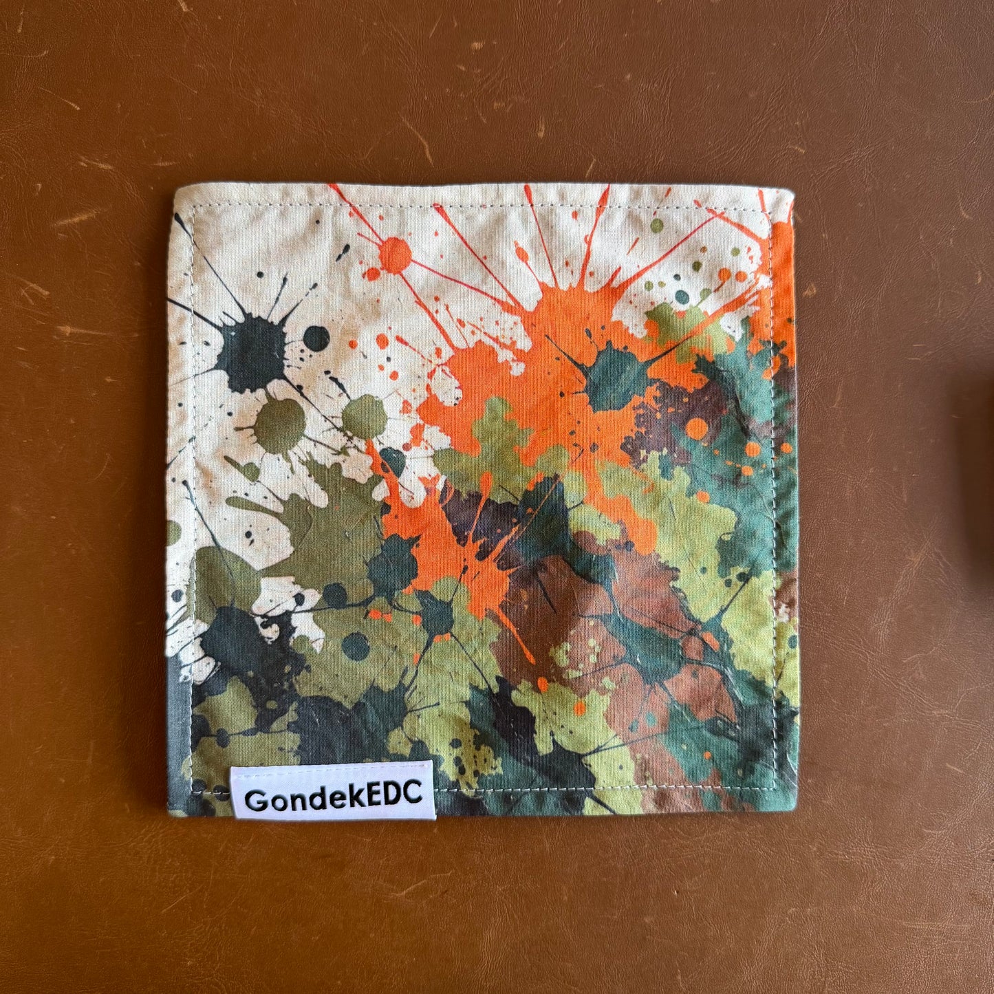 Splatter Camo Hamilton Hank - 7x7 Cotton & Microfiber Handkerchief - Made in USA