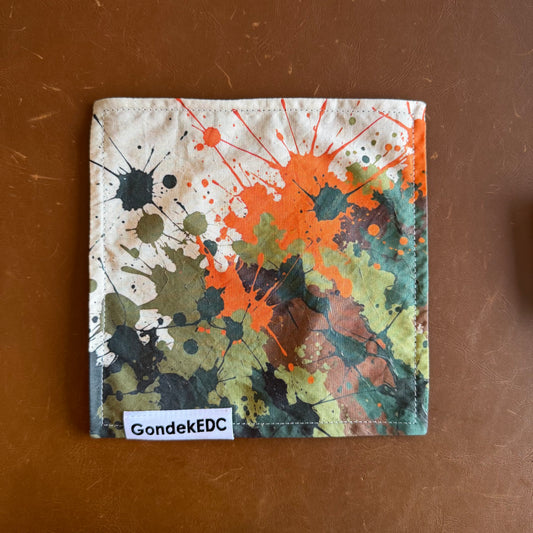 Splatter Camo Hamilton Hank - 7x7 Cotton & Microfiber Handkerchief - Made in USA