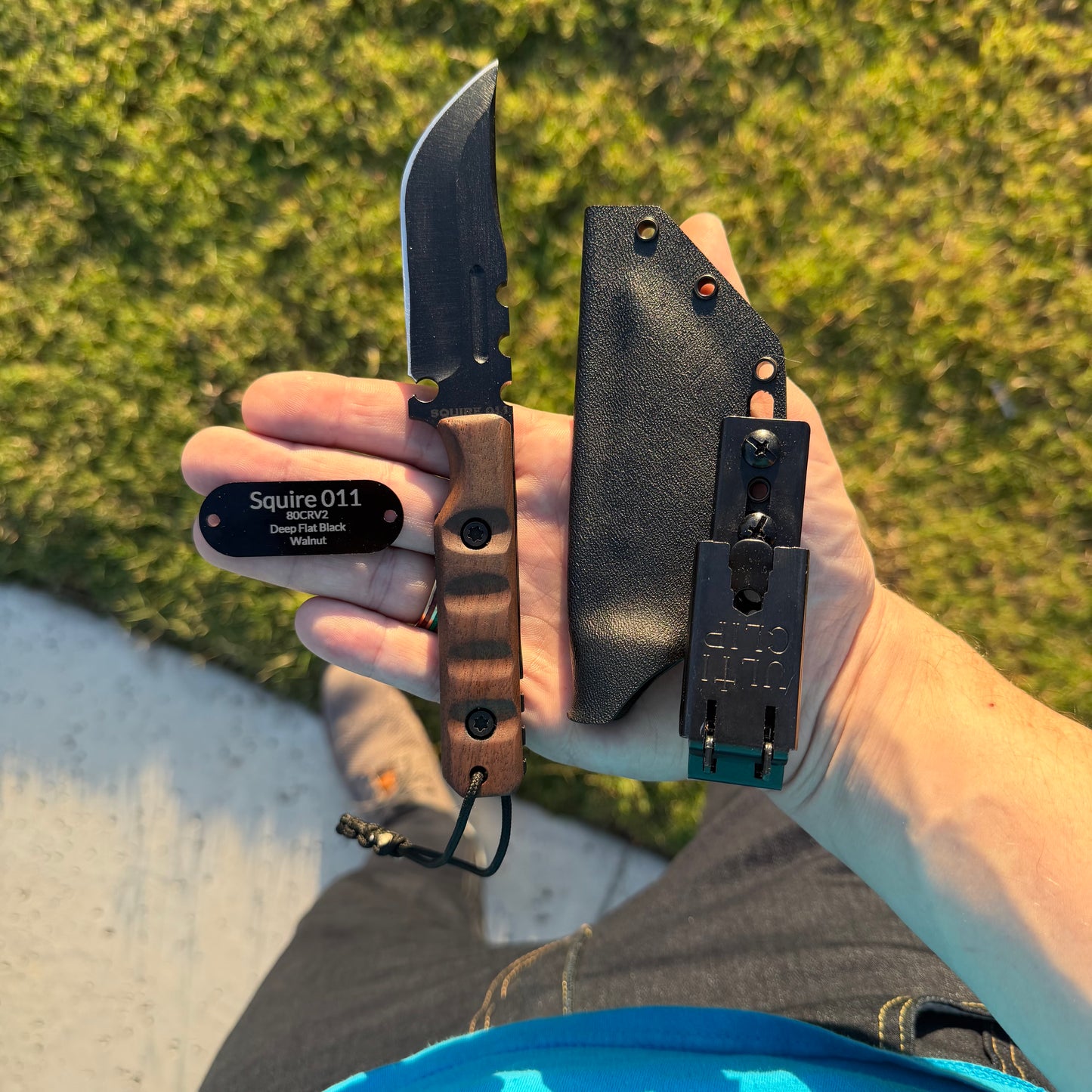 SMW Squire V2 Fixed Blade Knife, 7.5 inch 8670 High Carbon Steel, Hand Finished and Serialized – Made in USA