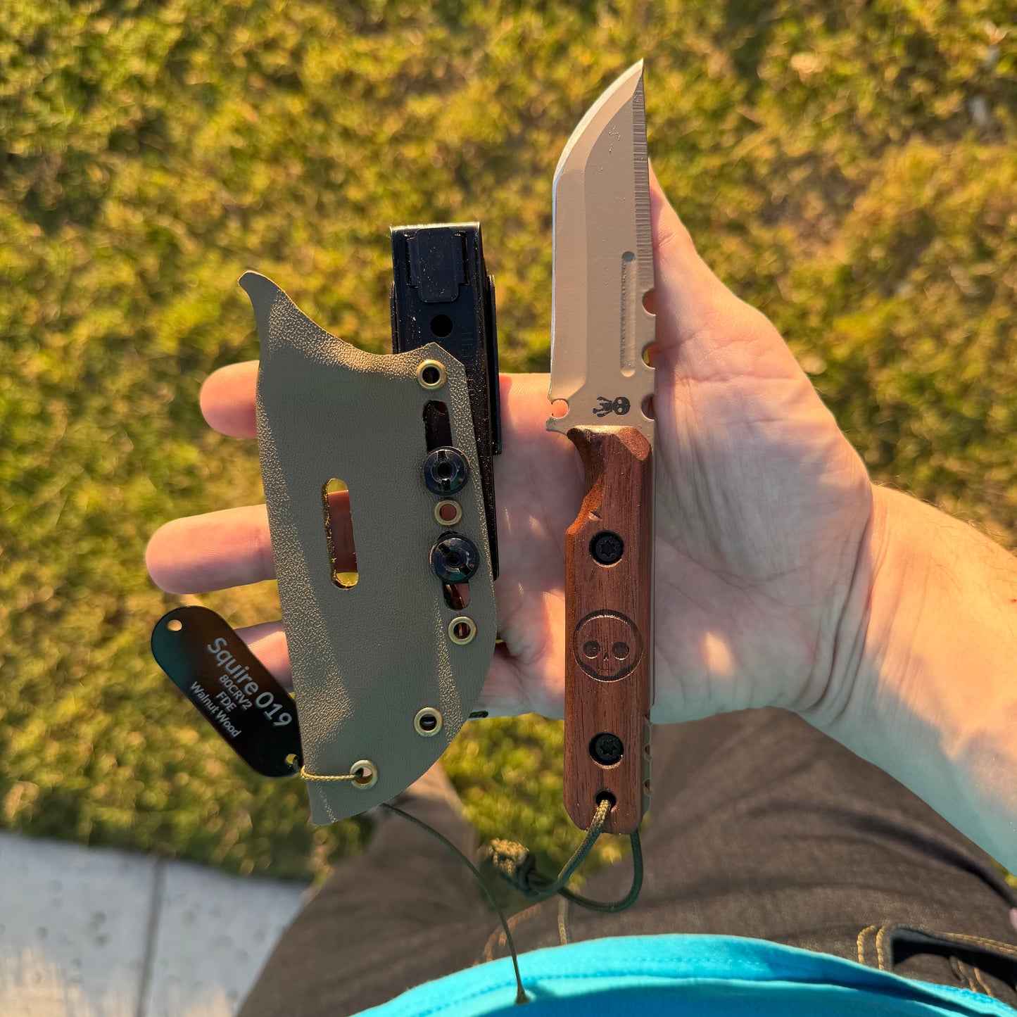 SMW Squire V2 Fixed Blade Knife, 7.5 inch 8670 High Carbon Steel, Hand Finished and Serialized – Made in USA