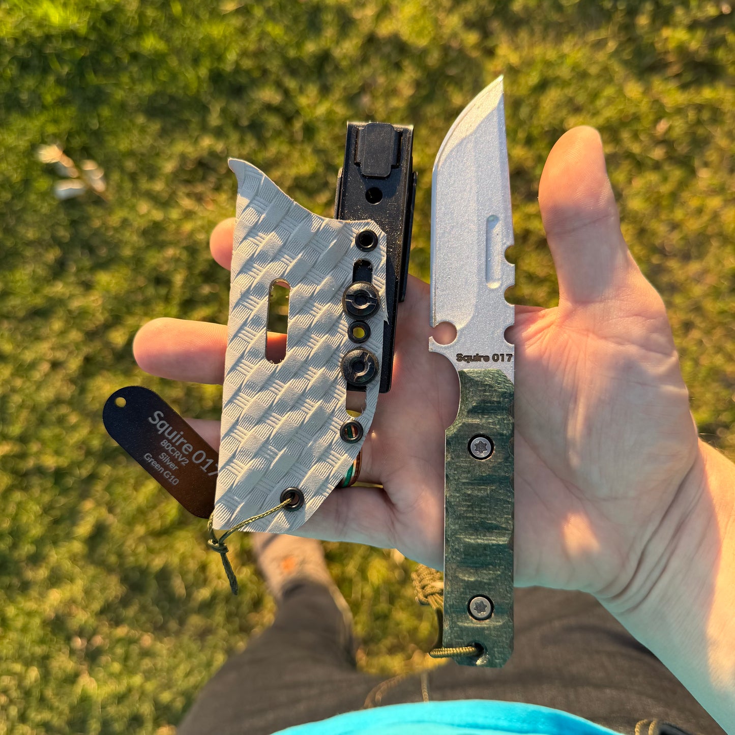 SMW Squire V2 Fixed Blade Knife, 7.5 inch 8670 High Carbon Steel, Hand Finished and Serialized – Made in USA