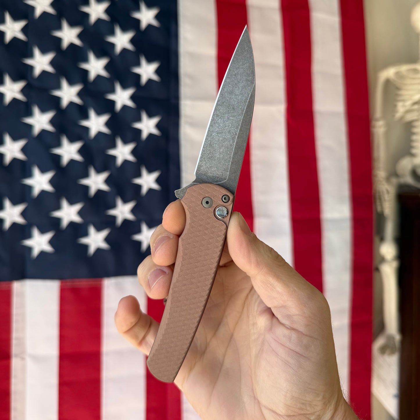 Malibu – MagnaCut Blade, Precision Button Lock Flipper – Made in USA