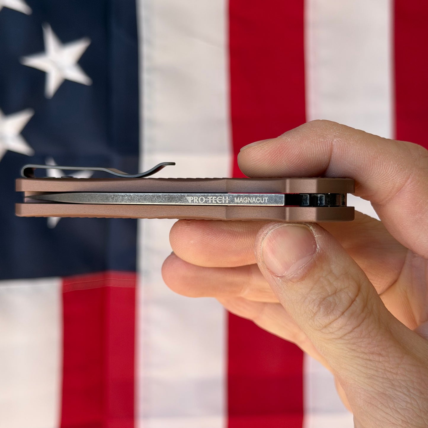 Malibu – MagnaCut Blade, Precision Button Lock Flipper – Made in USA