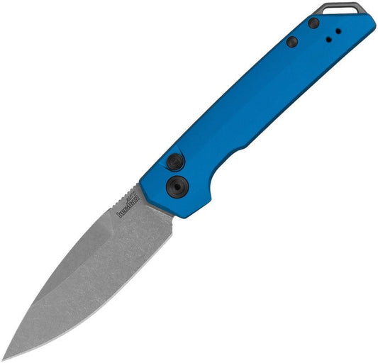 Launch Iridium Blue Automatic – CPM MagnaCut Blade, Blue Aluminum Handle – Made in USA (KS7038BLU)