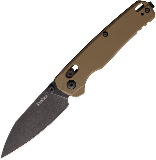 Bel Air MagnaCut DuraLock Knife Brown G10 (3" BlackWash SW)