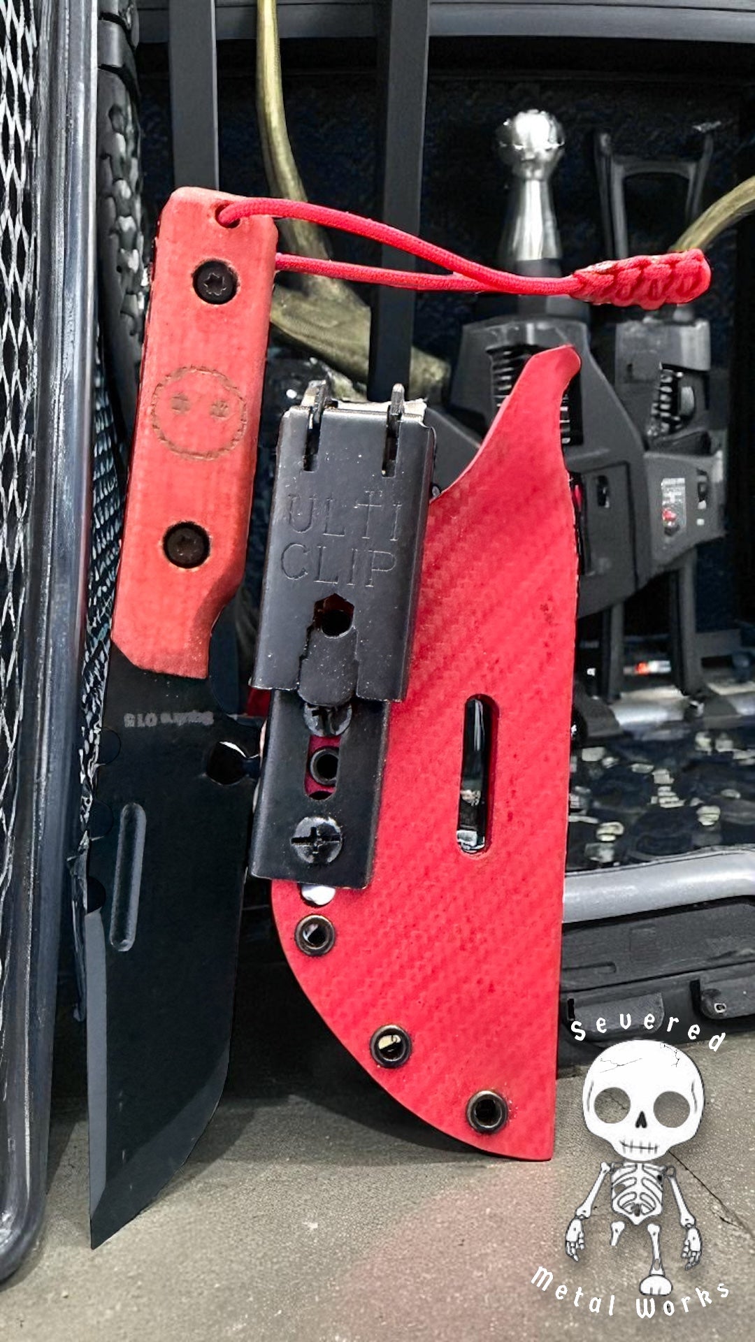 SMW Squire V2 Fixed Blade Knife, 7.5 inch 8670 High Carbon Steel, Hand Finished and Serialized – Made in USA