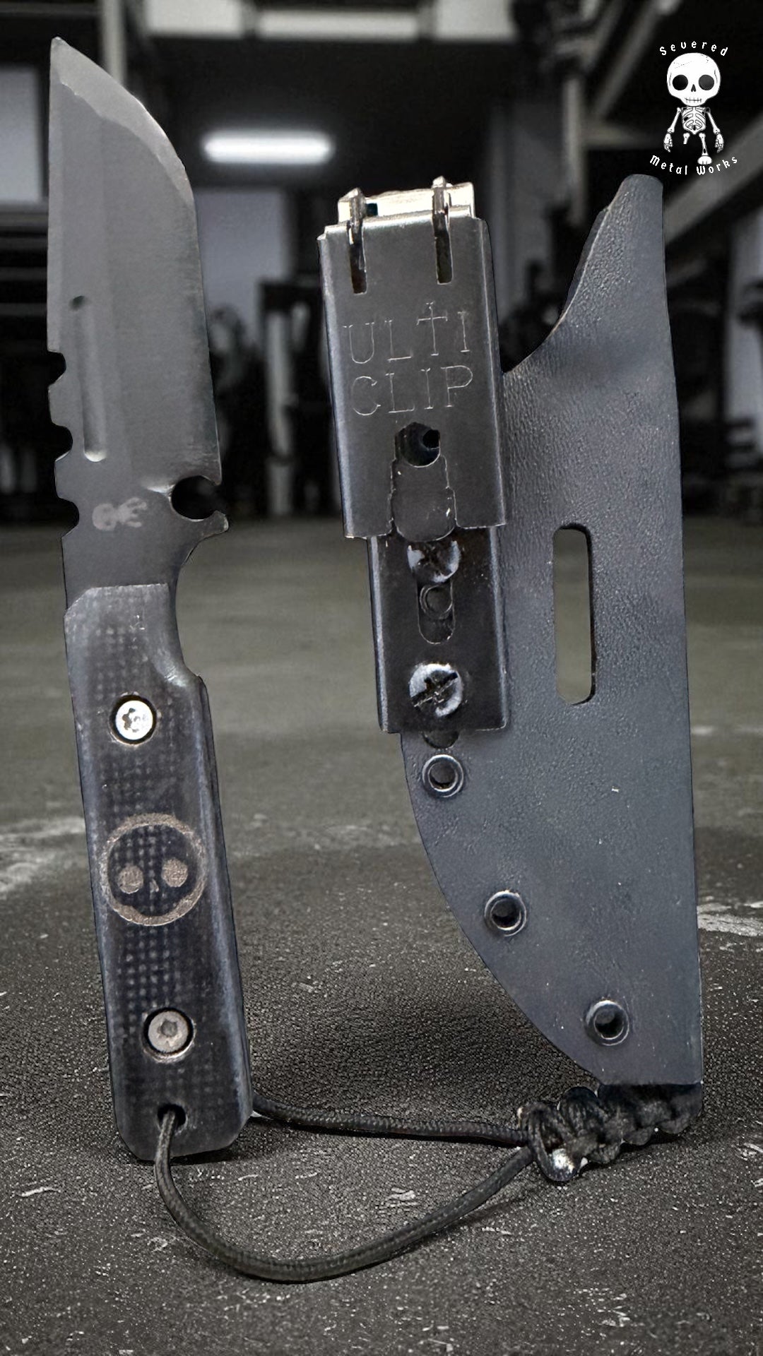 SMW Squire V2 Fixed Blade Knife, 7.5 inch 8670 High Carbon Steel, Hand Finished and Serialized – Made in USA