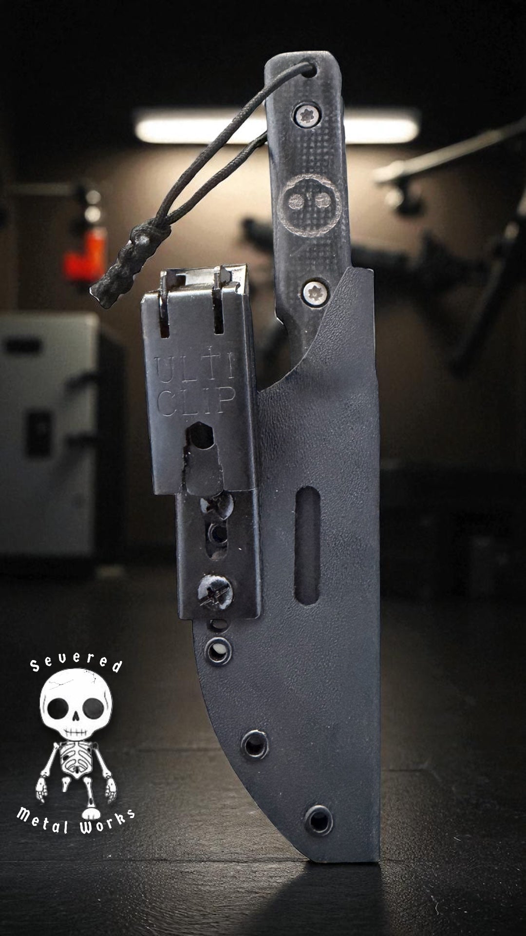 SMW Squire V2 Fixed Blade Knife, 7.5 inch 8670 High Carbon Steel, Hand Finished and Serialized – Made in USA