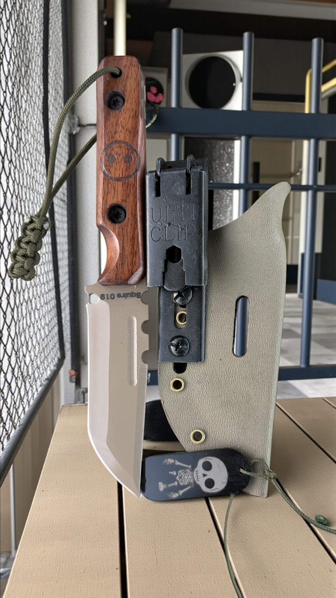 SMW Squire V2 Fixed Blade Knife, 7.5 inch 8670 High Carbon Steel, Hand Finished and Serialized – Made in USA