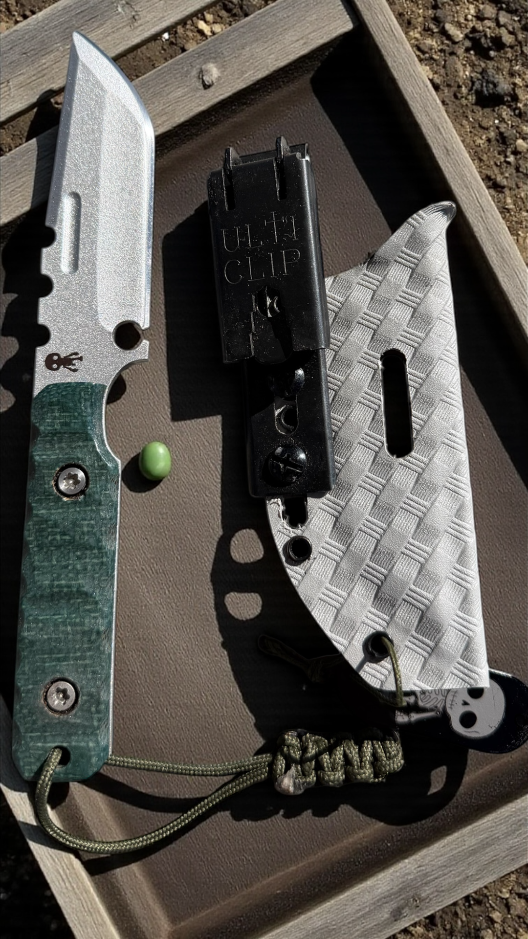 SMW Squire V2 Fixed Blade Knife, 7.5 inch 8670 High Carbon Steel, Hand Finished and Serialized – Made in USA