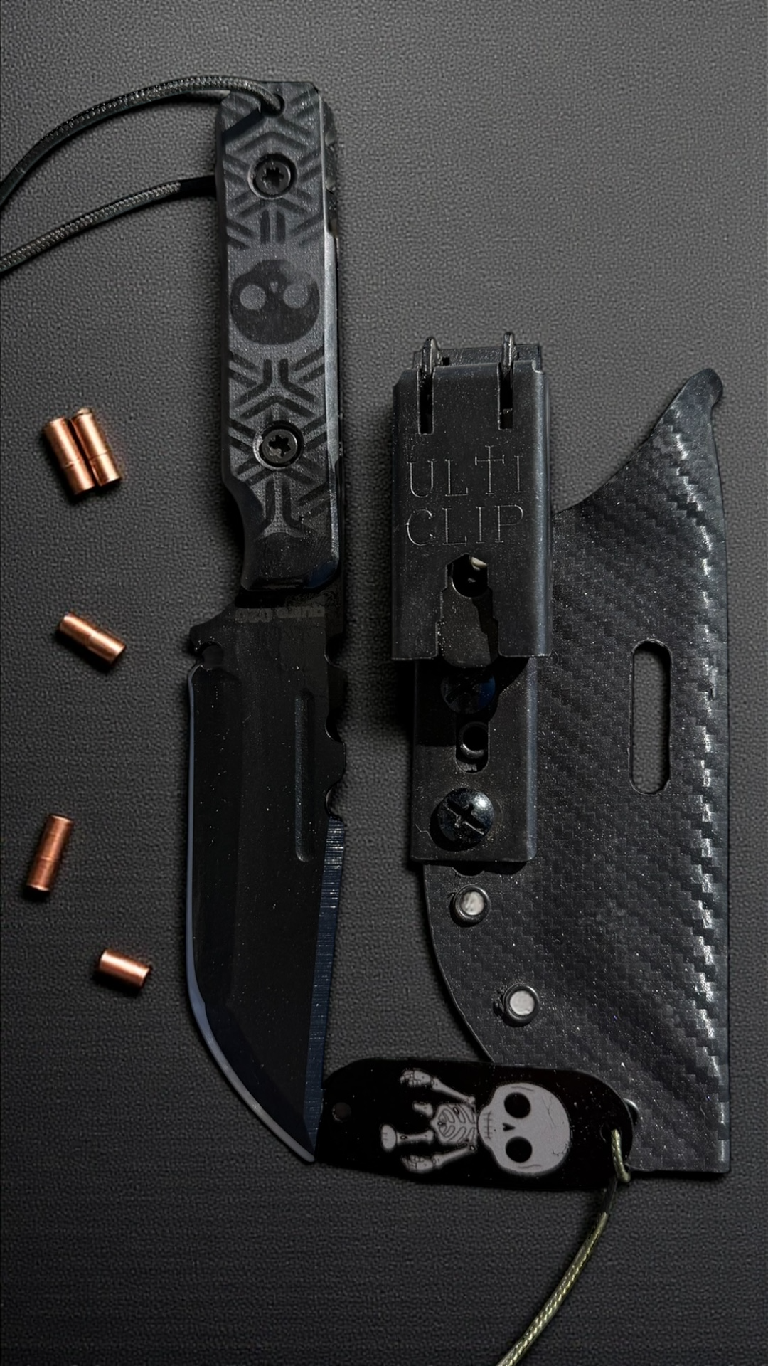 SMW Squire V2 Fixed Blade Knife, 7.5 inch 8670 High Carbon Steel, Hand Finished and Serialized – Made in USA