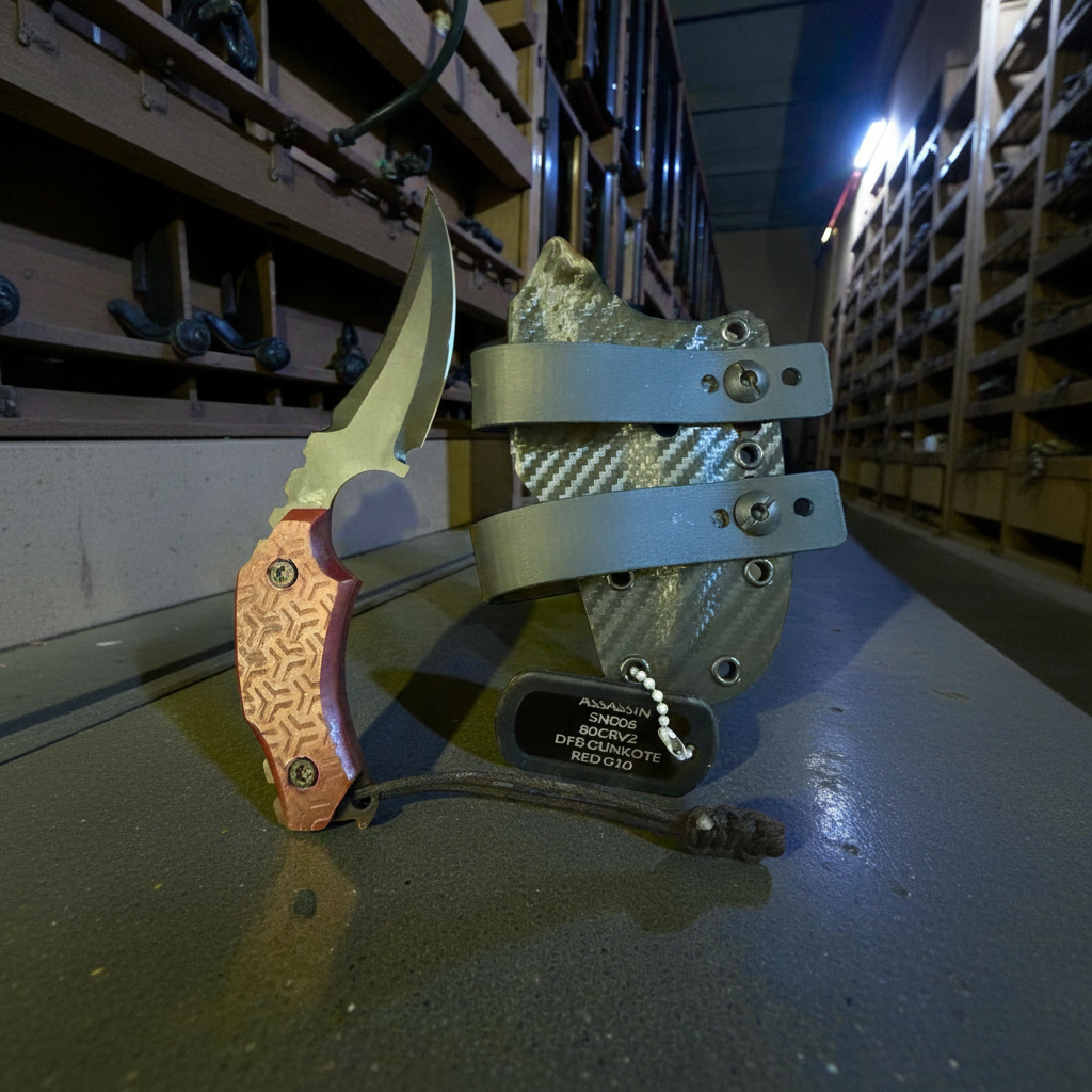 Severed Metal Works Assassin – Double-Edged Persian Dagger, 8670 High-Carbon Steel, Made in USA