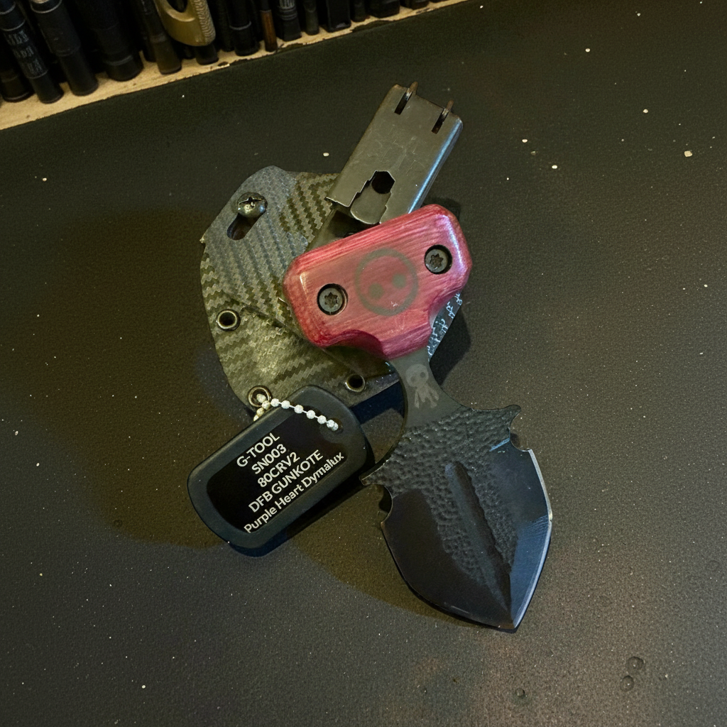 SMW G-Tool Push Dagger, 8670 High-Carbon Steel, Made in USA