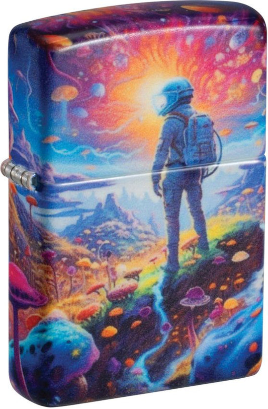 Zippo Mushroom Forest Lighter – Classic Windproof Design – Made in USA (ZO76088)