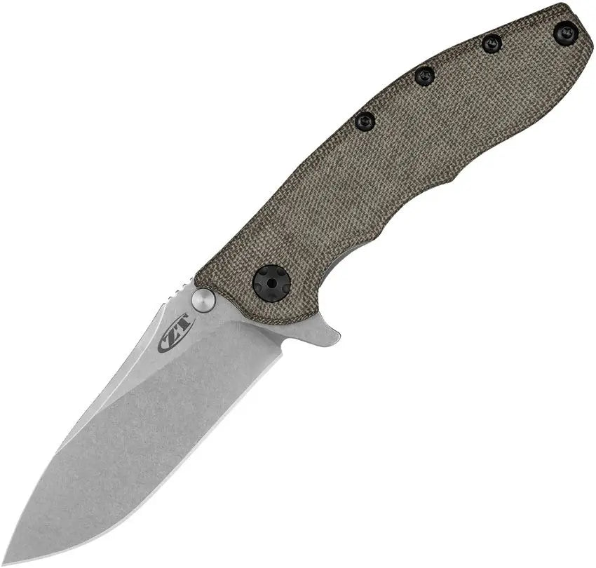Zero Tolerance ZT0562 Hinderer Micarta, 3.5″ CPM 20CV Blade, Made in USA (ZT0562MIC)