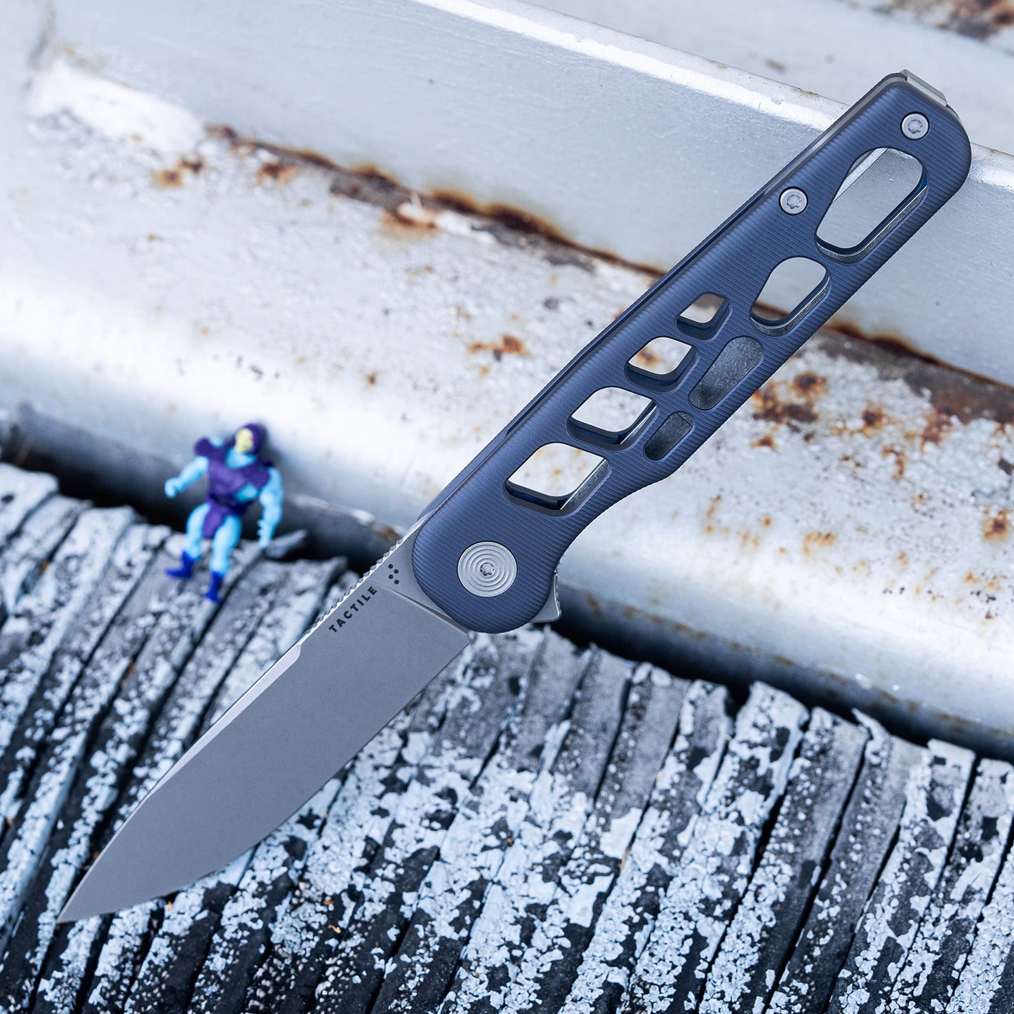 Rockwall Flipper – Skeletonized Edition (Blue Ano Slate / Stonewash / Blackwash) Made in USA
