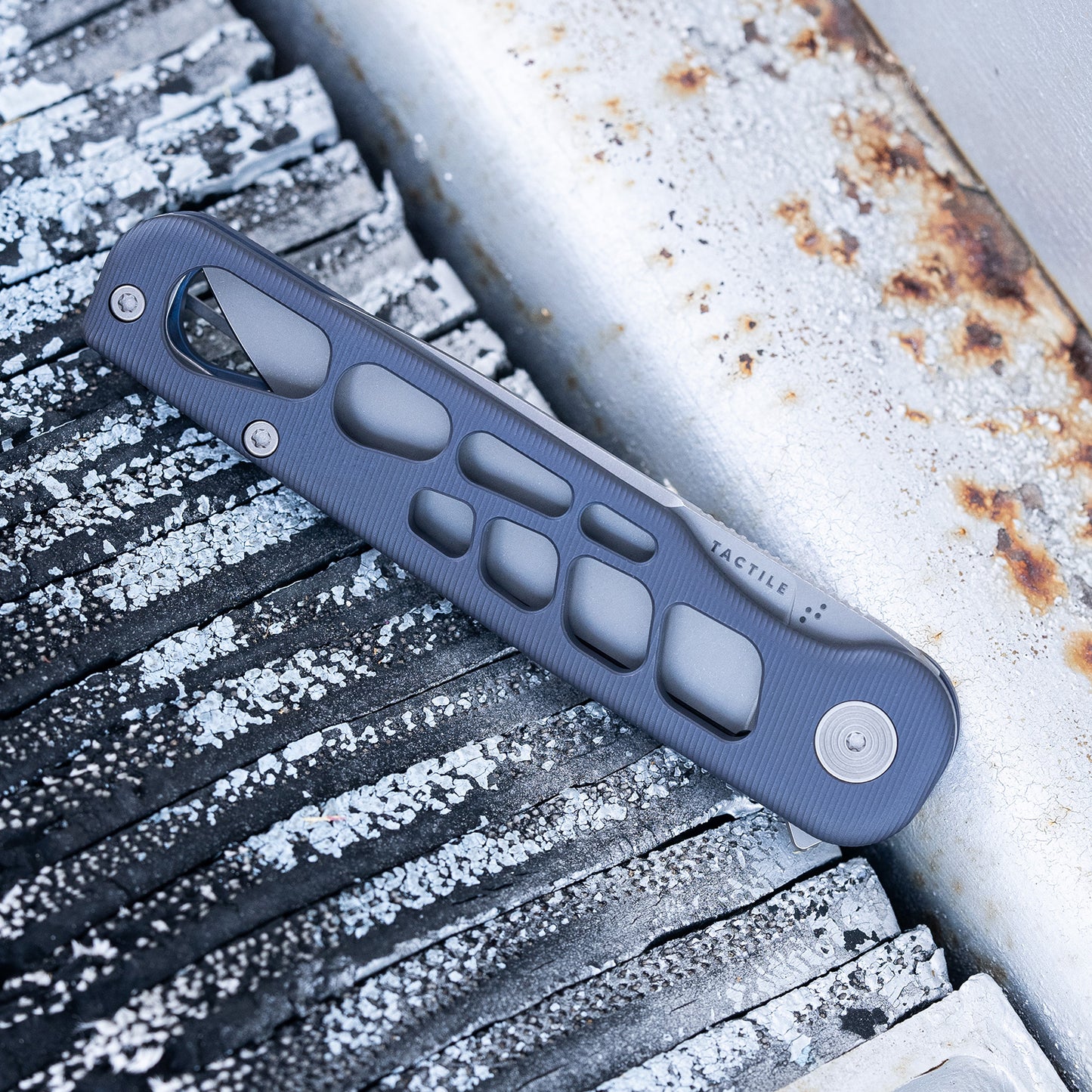 Rockwall Flipper – Skeletonized Edition (Blue Ano Slate / Stonewash / Blackwash) Made in USA